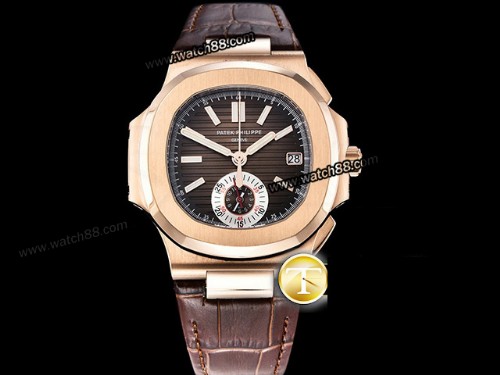 3KF Factory Patek Philippe Nautilus Chronograph Date 5980 Automatic Mens Watch,PP-03044