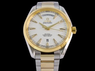 omega seamaster aqua terra co-axial day date automatic man watch 