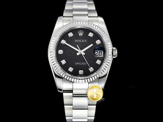 rolex datejust 36mm in 904l steel automatic mens watch 