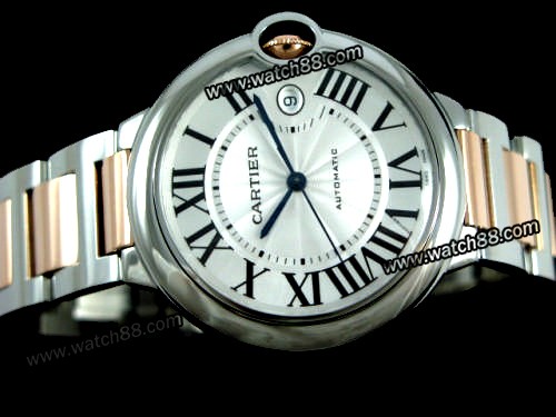 CARTIER BALLON BLEU MENS STEEL AUTOMATIC WATCHES,CAR-06004