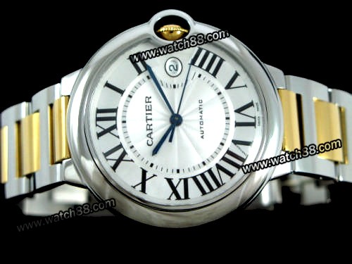 CARTIER BALLON BLEU MENS STEEL AUTOMATIC WATCHES-W69009Z3 ,CAR-06002