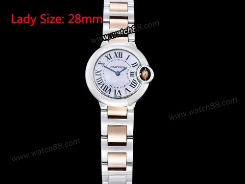 Cartier Balon Bleu Ladies 28mm Swiss Quartz Watch,CAR-06059