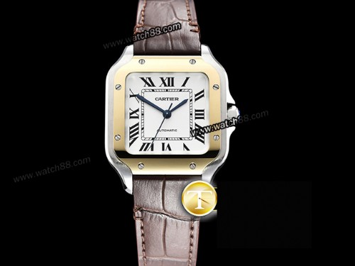 Cartier Santos De Cartier Automatic Ladies 35mm Watch,CAR-02037