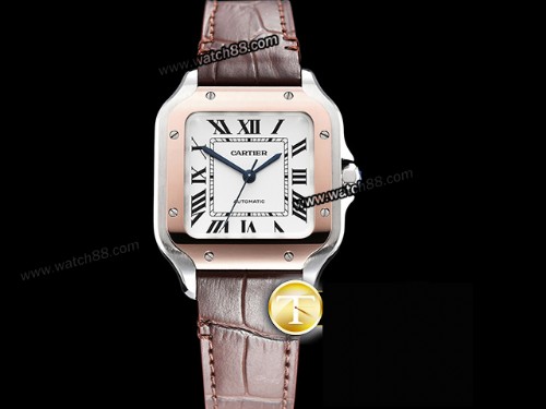 Cartier Santos De Cartier Automatic Ladies 35mm Watch,CAR-02038