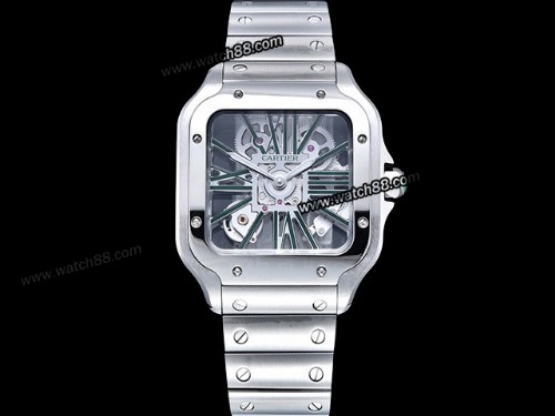 Cartier Santos De Cartier Skeleton Mens Watch,CAR-02069