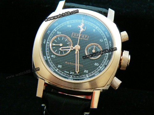 FERRARI GRAN TOURSIMO 18K ROSE GOLD A-7750 BLACK,FER-01013