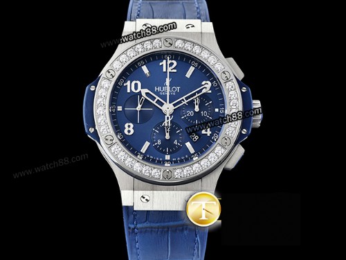 Hublot Big Bang 44mm Evolution Blue Chronograph Mens Watch,HB-172