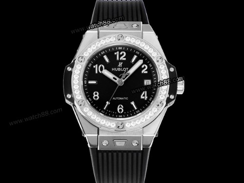 Hublot Big Bang One Click Steel diamonds 39MM 465.SX.1170.RX.1204 Watch,HB-281