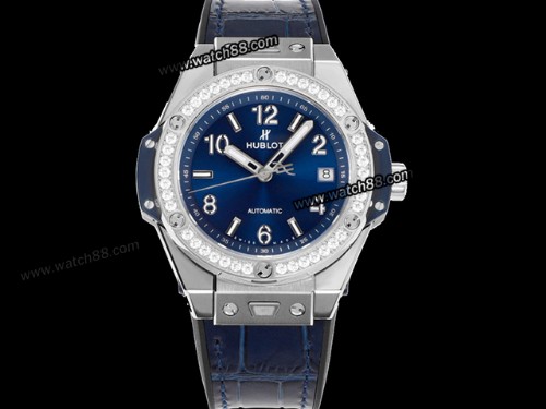 Hublot Big Bang One Click Steel diamonds 39MM 465.SX.1170.RX.1204 Watch,HB-284