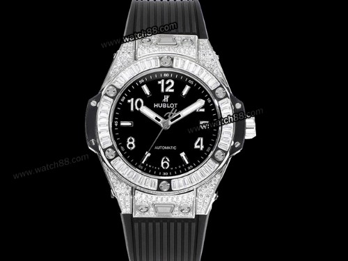 Hublot Big Bang One Click Steel White Pave 465.SX.1170.RX.1204 Watch,HB-282