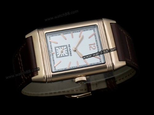 Jaeger Lecoultre Grande Reverso Ultra Thin Duoface Swiss Quartz Lady Watch,JAE-09010