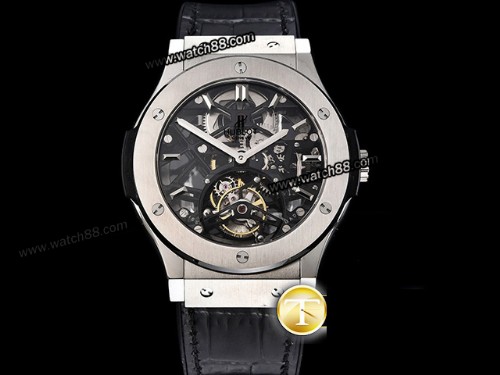 JBF Factory Hublot Classic Fusion Skeleton Tourbillon 45mm Mens Watch,HB-204