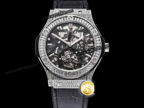 JBF Factory Hublot Classic Fusion Skeleton Tourbillon 45mm Mens Watch,HB-206