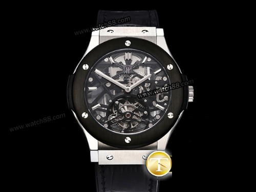 JBF Factory Hublot Classic Fusion Skeleton Tourbillon 45mm Mens Watch,HB-207