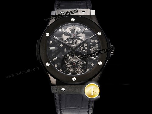 JBF Factory Hublot Classic Fusion Skeleton Tourbillon 45mm Mens Watch,HB-208