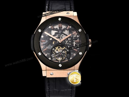 JBF Factory Hublot Classic Fusion Skeleton Tourbillon 45mm Mens Watch,HB-209