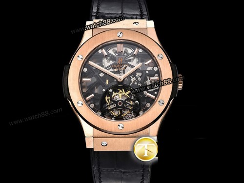 JBF Factory Hublot Classic Fusion Skeleton Tourbillon 45mm Mens Watch,HB-210