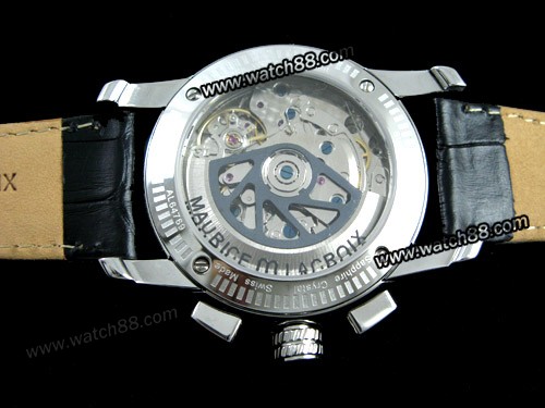 Replica maurice lacroix pontos chronographe ss black 7750 MAU 003