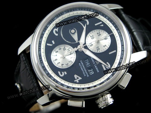 Replica maurice lacroix pontos chronographe ss black 7750 MAU 003