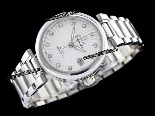 OMEGA DeVILLE LADYMATIC LADIES WATCH 425.30.34.20.55.001 ,OM-161B