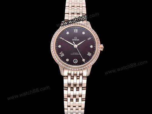 Omega DeVille Presitge 34mm Automatic Lady Watch,OM-01469