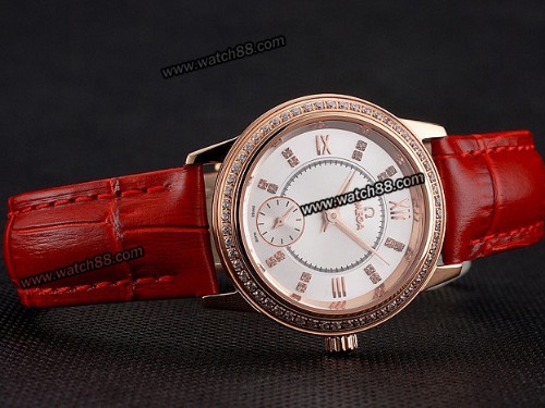 Omega DeVille Prestige Small Seconds Quartz Lady Watch,OM-289B