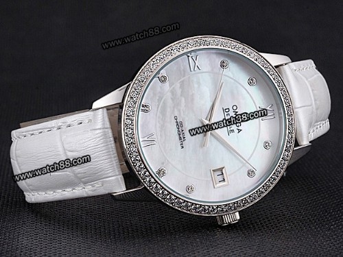 Omega DeVille Prstige Co-Axial Diamond Lady Watch,OM-249A