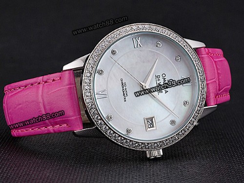 Omega DeVille Prstige Co-Axial Diamond Lady Watch,OM-249C