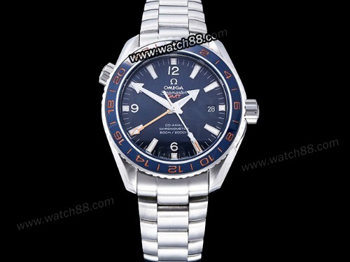 Omega Seamaster Planet Ocean 600M GMT GoodPlanet 232.30.44.22.03.001 Watch,OMG-2065