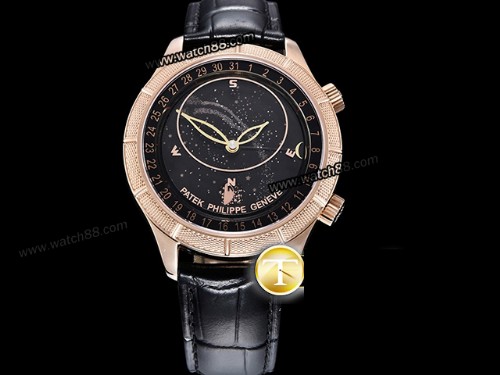 Patek Philippe Celestial Sky Moon Date 6102 Watch,PP-12010