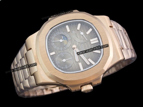 Patek Philippe Nautilus Date Moonphase Power Reserve Hand Wound Man Watch,PAT-151A