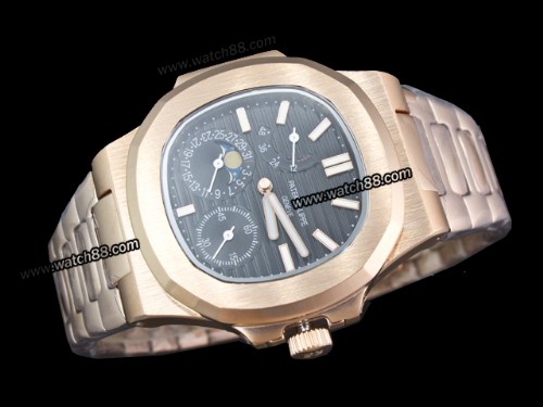 Patek Philippe Nautilus Date Moonphase Power Reserve Hand Wound Man Watch,PAT-151B