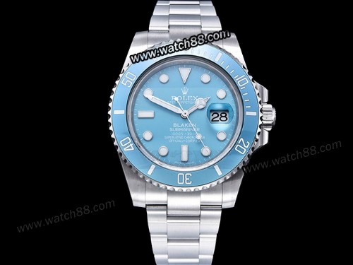 Rolex Blaken Blue Submariner Date Automatic Mens Watch,RL-01122