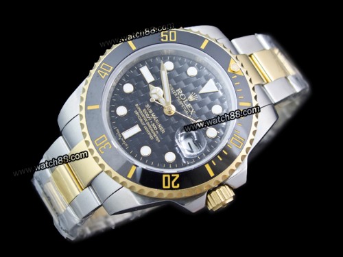 Rolex Submariner Ceramic Bezel Carbon Dial Automatic Mens Watch,ROL-796