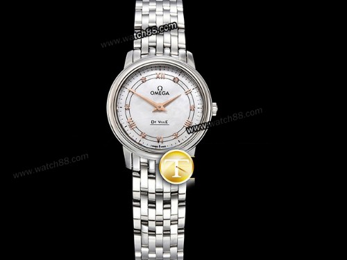 ZF Factory Omega DeVille Prestige 27mm Swiss Quartz Ladies Watch,OM-01378