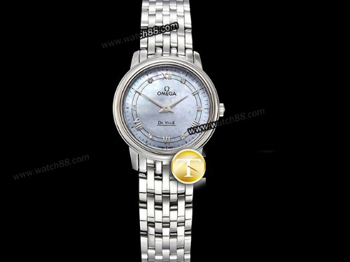 ZF Factory Omega DeVille Prestige 27mm Swiss Quartz Ladies Watch,OM-01380